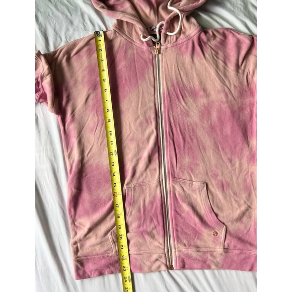 VOLCOM LIVED IN LOUNGEWEAR FULLZIP HOODIE & FLEECE SHORT -FADED MAUVE - Picture 11 of 14